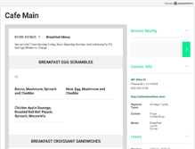 Tablet Screenshot of cafemainonline.com